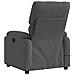 Poltrona Reclinabile Massaggio Elettrica Grigio Scuro Tessuto - Foto miniatura 4