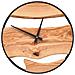 Orologio A Parete Marrone 35 Cm In Ferro E Legno Di Ulivo - Foto miniatura 1