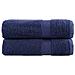 Asciugamani da Bagno SOLUND 2 pz Blu Navy 100x150cm 600gsm - Foto miniatura 1