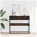 Tavolo Consolle Rovere Marrone 90x35x80 Cm Legno Multistrato - Foto miniatura 3