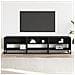 Mobile Porta Tv Nero 180x40x46 Cm In Legno Multistrato - Foto miniatura 3