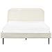 Letto Velluto A Coste Flayat 160 X 200 Cm Bianco Sporco - Foto miniatura 5