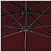 Ombrellone A Sbalzo Con Palo In Acciaio 250x250 Cm Rosso Vino - Foto miniatura 5