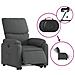 Lusso Casadino -  Poltrona Alzapersona Reclinabile Elettrica Grigio Scuro Tessuto - Foto miniatura 5