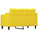 Divano A 2 Posti Giallo Chiaro 140 Cm In Tessuto - Foto miniatura 4