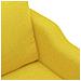 Divano A 2 Posti Giallo Chiaro 140 Cm In Tessuto - Foto miniatura 5