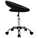 Lusso Casadino -  Sedia Da Lavoro Con Ruote Nera In Similpelle - Foto miniatura 3