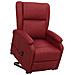 Poltrona Alzapersona Rosso Vino In Similpelle - Foto miniatura 2