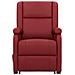 Poltrona Alzapersona Rosso Vino In Similpelle - Foto miniatura 3