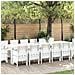 Set da pranzo da giardino  15 pezzi bianco polyrattan, Tavolo da giardino  bianco 200x100x73 cm polyrattan, Tavolo da giardino  bianco 150x100x73 cm polyrattan, Sedie da giardino  2 pezzi bianche polyrattan, Sedie da giardino  4 pezzi bianche polyrattan - Foto miniatura 2