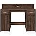 Scrivania con Luci LED Marrone Rovere 120x55x91 cm Multistrato - Foto miniatura 6