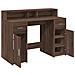 Scrivania con Luci LED Marrone Rovere 120x55x91 cm Multistrato - Foto miniatura 9