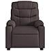 Poltrona Massaggio Reclinabile Elettrica Marrone Scuro Tessuto - Foto miniatura 9