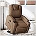 Poltrona Alzapersona Reclinabile Marrone in Tessuto - Foto miniatura 2