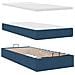 Pouf Letto con Materasso e LED Blu 90x200 cm in Tessuto - Foto miniatura 9