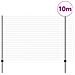 Euro Fence con 10 pali U Grigio 1,6x10 m Acciaio - Foto miniatura 3
