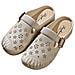 Scarpe Da Donna Basse Antiscivolo Compatibili Con Stile Casual, Chiusura A Punta, Scarpe Forate In Pvc Color Avorio Per Uso Esterno E Interno  S - Foto miniatura 1