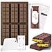 Stampo In Silicone Per Cioccolato Di Dubai Set Con Adesivi Marrone - Foto miniatura 1