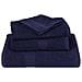 Asciugamani 4 pz Blu Marino 50x100 cm 360 g/m² 100% Cotone - Foto miniatura 4