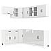 Set Mobili da Cucina 11 pz Lucca Bianchi Lucido in Truciolato - Foto miniatura 1