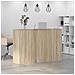 Banco Reception Rovere Sonoma 155x50x103,5 cm Legno Multistrato - Foto miniatura 4