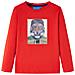 Maglietta per Bambini a Maniche Lunghe Rossa 128 - Foto miniatura 1