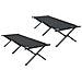 Letto da campeggio pieghevole 2 pcs Nero Tessuto Oxford - Foto miniatura 1