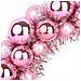 Corone di Palline di Natale 2 pcs Rosa 33 x 33 x 7 cm - Foto miniatura 6