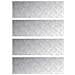 Dischi Quadrati 4 pcs Argento 90 x 30 cm Alluminio - Foto miniatura 1
