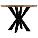 Tavolo Da Pranzo Rotondo Finitura Colore Legno Acacia Swiss Edge D100x76 - Foto miniatura 3