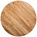 Tavolo Da Pranzo Rotondo Finitura Colore Legno Acacia Swiss Edge D100x76 - Foto miniatura 5