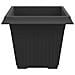 Vaso quadrato per fiori 24 pcs Nero 43 x 43 x 33,5 cm Plastica - Foto miniatura 6