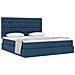 Letto con Contenitore Blu 180 x 200 cm Pelle Sintetica - Foto miniatura 3