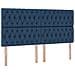 Letto con Contenitore Blu 180 x 200 cm Pelle Sintetica - Foto miniatura 9