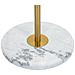 Lampada Da Terra Glam Con Appendiabiti In Metallo Oro E Tessuto Ø41x173 Cm - Foto miniatura 2