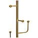 Lampada Da Terra Glam Con Appendiabiti In Metallo Oro E Tessuto Ø41x173 Cm - Foto miniatura 3