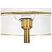 Lampada Da Terra Glam Con Appendiabiti In Metallo Oro E Tessuto Ø41x173 Cm - Foto miniatura 4