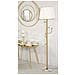 Lampada Da Terra Glam Con Appendiabiti In Metallo Oro E Tessuto Ø41x173 Cm - Foto miniatura 5