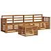 Set divani 5 pcs Naturale Legno di Acacia Massello - Foto miniatura 1