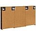Set di Armadi da Bagno con porta 3 pcs 120 x 10,5 x 60,5 cm - Foto miniatura 9
