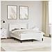 Struttura letto con materasso Bianco 120 x 200 cm Similpelle - Foto miniatura 2