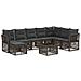 Set Divano da Giardino 9 pcs Grigio polyrattan - Foto miniatura 1