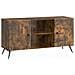Mobile TV Rovere Fumo 102 x 34,5 x 50 cm Legno ingegnerizzato - Foto miniatura 1