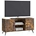 Mobile TV Rovere Fumo 102 x 34,5 x 50 cm Legno ingegnerizzato - Foto miniatura 2