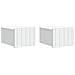 Mobiletto da notte a muro 2 pcs Bianco 33 x 34,5 x 24 cm - Foto miniatura 1