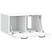 Mobile Porta TV da Muro Bianco 59,5 x 41 x 30 cm - Foto miniatura 5