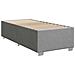 Letto box spring con materasso Grigio Chiaro Singolo Tessuto - Foto miniatura 6