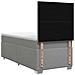 Letto box spring con materasso Grigio Chiaro Singolo Tessuto - Foto miniatura 9