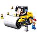 Costruzioni Rullo Stradale Con Operai Mattoncini 0539 Per Bambini 6 Anni + - Foto miniatura 1