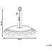 Base Per Ombrellone In Cemento Nero ? 50cm Capaci - Foto miniatura 5